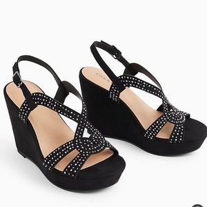 TORRID Faux Suede wedges